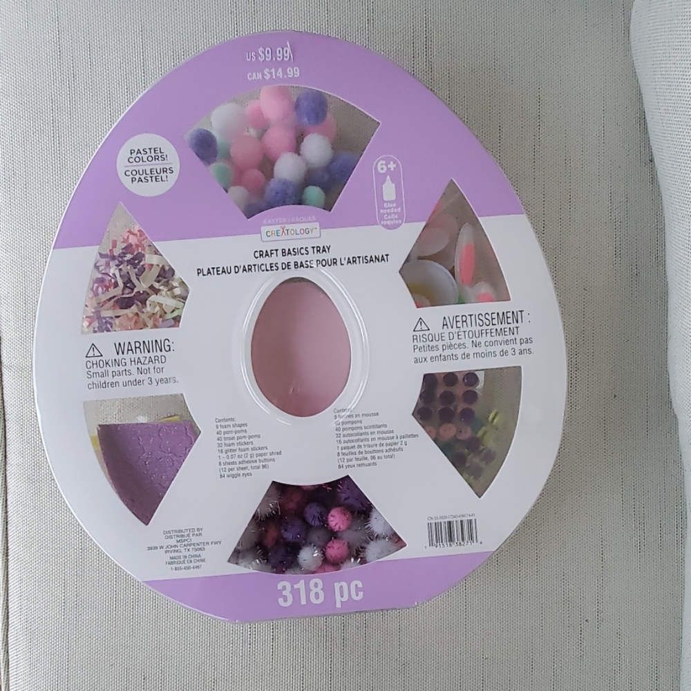 NWT CREATOLOGY  EASTER CRAFT BASICS TRAY